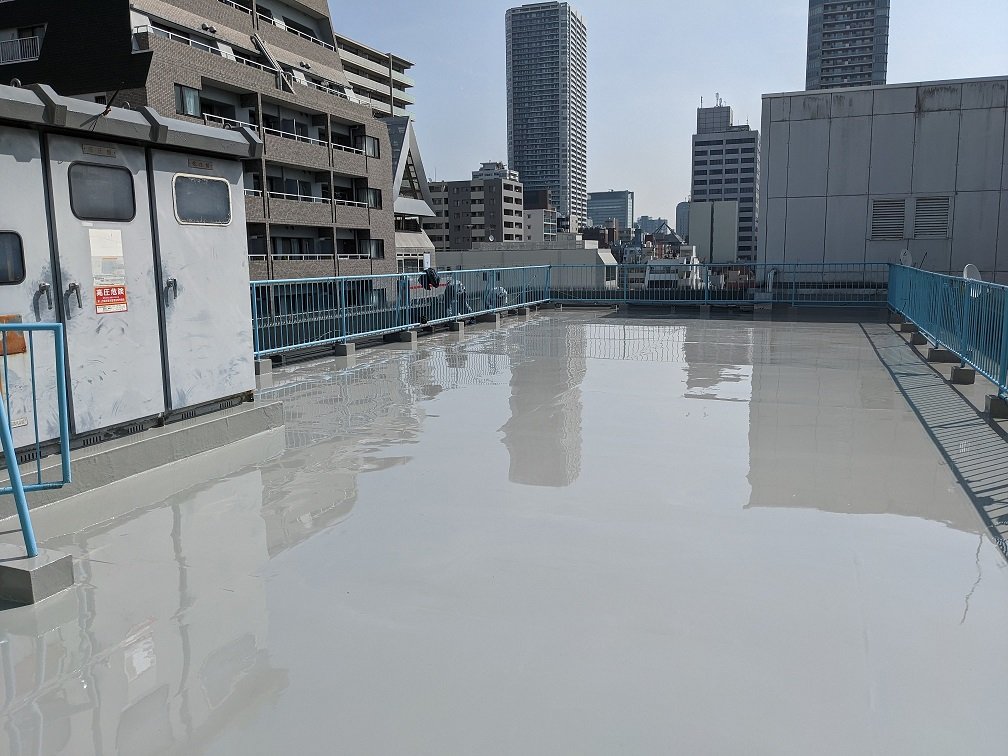 西区マンション　屋上防水